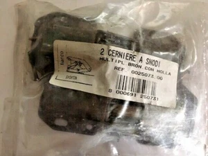 Oreca 2 Cerniere Cerniera A Snodo Bronzate Con Molla Ante Mobili Armadi Acciaio - Foto 1 di 2