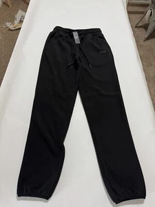 BoohooMan Man Active Fleece Sweatpants Black Small (c97) - Picture 1 of 9