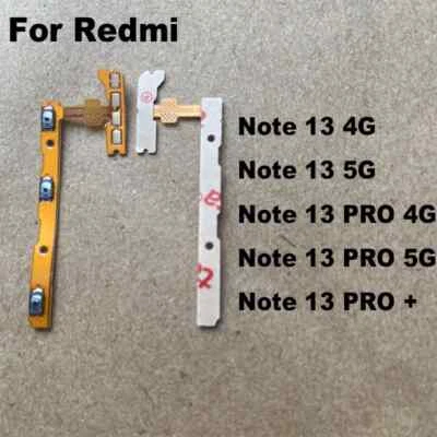 Детали гибкого кабеля кнопки громкости питания для Xiaomi Redmi Note 13 Pro + Plus 2 шт. - Изображение 1 из 3