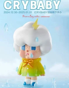 Popmart Crybaby Raindrops Keep Falling From My Head Action Figure In Stock New - Imagen 1 de 6
