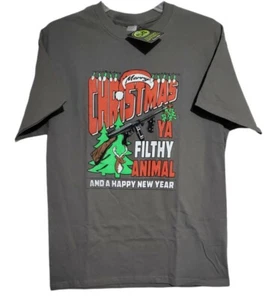 Camisa Navidad Feliz Año Nuevo Animal Sucio Para Hombres XL Humor Solo en Casa - Imagen 1 de 3