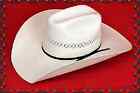 50X Straw COWBOY HAT ~ Western SHANTUNG - Panama ~ 4" Brim Cattleman Rancher