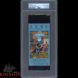 John Elway signed Super Bowl XXXII Ticket PSA DNA Slabbed Broncos HOF Auto C3640 - Picture 1 of 1