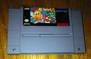 Q Bert 3 Super Nintendo SNES Video Game Vintage Cartridge Only Authentic - Picture 1 of 1