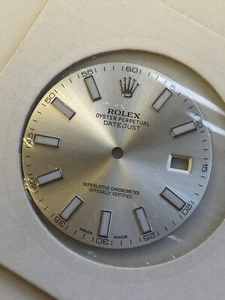 Rolex DateJust 41 116334 Silver Genuine Dial - Picture 1 of 3