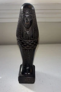 KÖNIGLICHE KÖNIGIN USHABTI ALTÄGYPTISCH ANTIK Grab Diener Statue Steinschlag - Bild 1 von 11