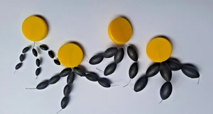MOD TUNGSTEN OVAL XXL, XL, LARGE / SMALL BEADS / SINKERS FOR POP UPS/ HOOK LINKS - Picture 1 of 9