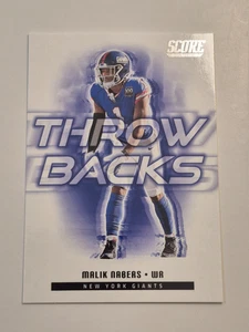 2025 Score Malik Nabers Throw Backs Insert #11 Giants - Picture 1 of 2