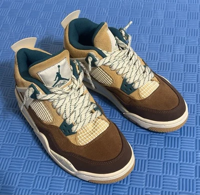 Nike Air Jordan 4 Youth Size 4Y Retro Cacao Wow FB2214-200 - Image 1 of 4