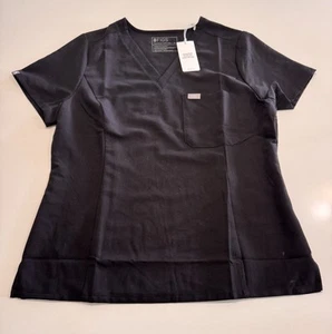 Figs NWT Catarina Slim One-Pocket Scrub Top Color Black Size XL - Picture 1 of 6