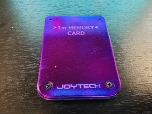 Tarjeta de memoria de 1 MB púrpura metálico expansión PS1 para PlayStation 1 2E - Imagen 1 de 3