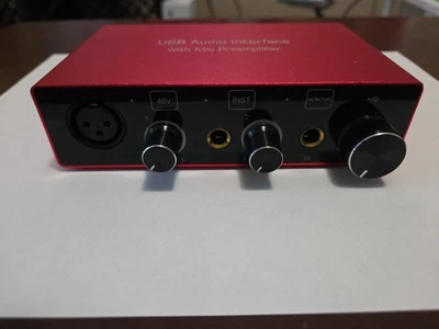 USB Audio Interface 2i2 48v Phantom Power Audio Interface - Image 1 of 3