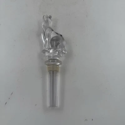 Полотенце полный свинец кристалл бутылка графин пробка Cat прозрачный сделано в Австрии без коробки - Изображение 1 из 4