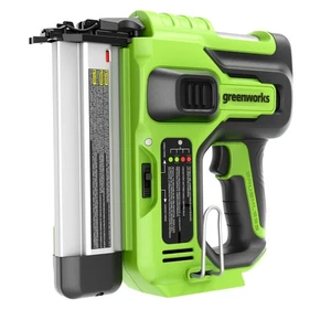 Greenwork Chiodatrice 24V Cordless 18GA Brad 100 Colpi/min 110 Unghie Rivista - Foto 1 di 11
