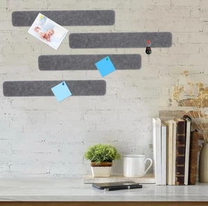 6 Pcs Cork Strips Bulletin 13x2 Felt Message Board Office Self-Adhesive Variety - Picture 1 of 4