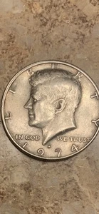 RARE 1974 Kennedy Half Dollar - 'D' - Picture 1 of 7