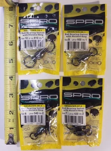 SPRO Heavy Duty Ball Bearing Swivels, 4 Pkgs: 810, 600, 540, 420 LB, Japan Made - Picture 1 of 6