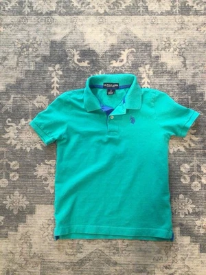 U.S. Polo Assn Boy's Blue Short Sleeve Collared Polo Shirt Size M 8 - Image 1 of 3