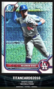 Wilman Diaz 2022 Bowman Chrome Silver Mojo Los Angeles Dodgers #BCP-239 - Picture 1 of 2
