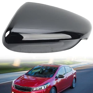 Left Passenger Black Wing Mirror Cover Cap For Kia Forte Cerato K3 2012-2018 - Picture 1 of 12