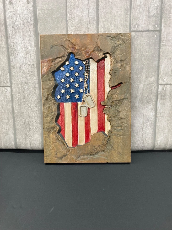 Veteran Strong Wooden Plaque - Image 1 of 1