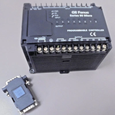 GE Fanuc IC693UDR001LP1 Series 90 Micro Programmable Controller with Adapter - Image 1 of 4