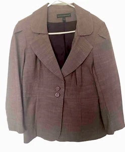Harve Benard Button Up Blazer Size L Cinched Waist - Picture 1 of 6
