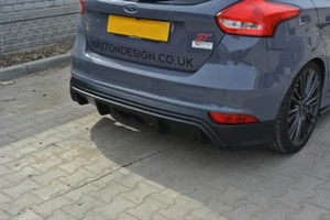 FOCUS ST MK3 15-18 RS Style Abzieher Stoßstange hinten SCHWARZ SATINIERT - Bild 1 von 5