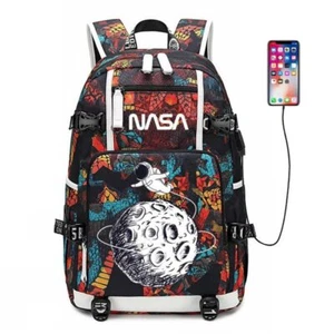 NASA Astronaut Spaceman Rucksack Schultasche Notizbuch Laptoptasche Halloween Geschenk - Bild 1 von 34