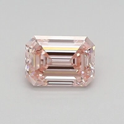 Esmeralda cultivada en laboratorio 0,54 quilates elegante rosa intenso VVS1 IGI certificado diamante CVD Foto 1 de 4