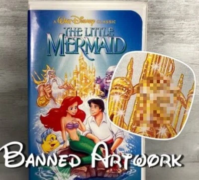 The Little Mermaid VHS, 1989 Black Diamond Original Rare Banned Cover art 913 - Image 1 of 4