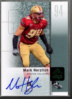 B3818- 2011 SP Authentic Autographs #3 Mark Herzlich B Auto SAMPLE PIC - Image 1 of 2