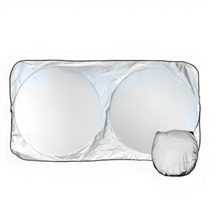 CarVam Ultimate 210T Heavy-Duty Windshield Sunshade Heat, UV Protection 59x27.5” - Picture 1 of 8