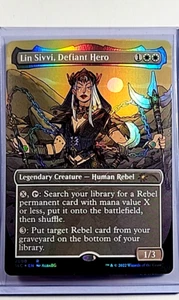 MTG Magic the Gathering Secret Lair 30th Countdown Foil Lin Sivvi Defiant Hero - Picture 1 of 2