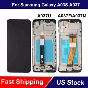 For Samsung Galaxy A03S A037 LCD Display Touch Screen Digitizer Assembly Frame - Picture 1 of 8