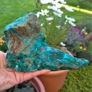 Zapato de elfo Skuril crisocol suela de malaquita pulido Zen jardín compensación 1,16 kg - Imagen 1 de 6