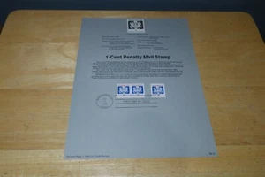 Postal Commemorative 1-Cent Penalty Mail Stamp First Day Of Issue 7/5/89 - Picture 1 of 2