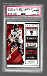 2018 PANINI CONTENDERS DP FOOTBALL CARD #79 PATRICK MAHOMES II PSA 10 NFL CHIEFS - Picture 1 of 5