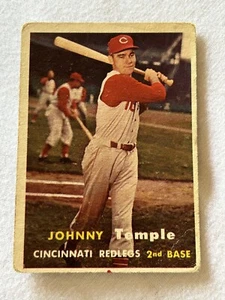 1957 Topps #9 Johnny Temple P547 - Picture 1 of 2