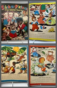 1941 Merrill-3 kleine KÄTZCHEN-Peter HASE-SAMBO-Kinder AUFKLEBER Bk WW2 Ära - Bild 1 von 16