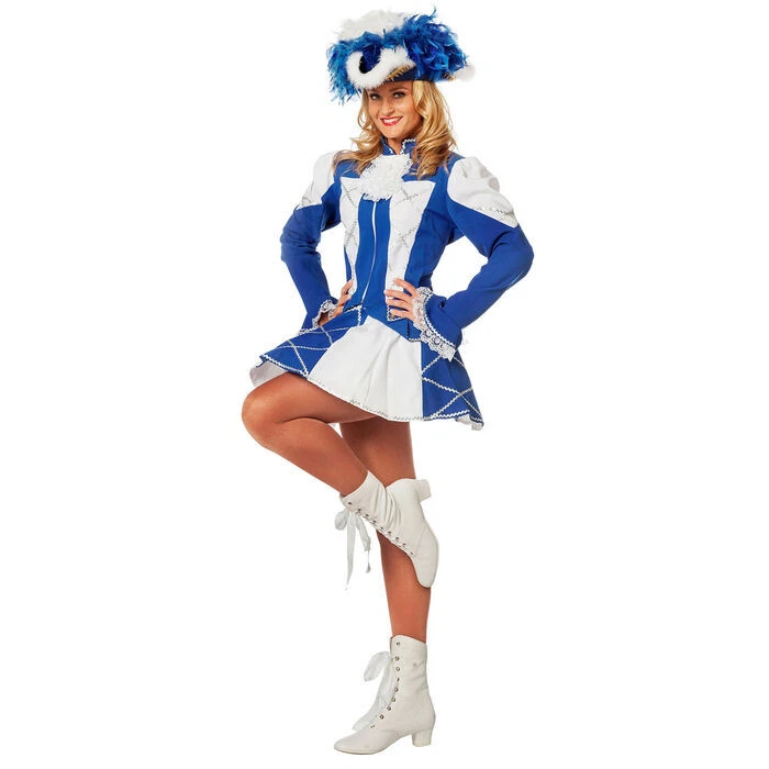 WILBERS Damen-Kostüm Tanzmariechen, blau-weiß