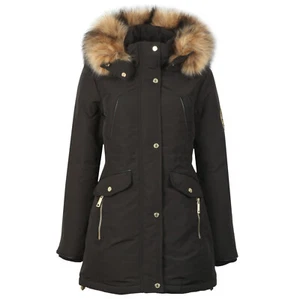 Holland Cooper Womens Black Mountaineer Parka XS, New without tags, RRP £449 - Picture 1 of 4