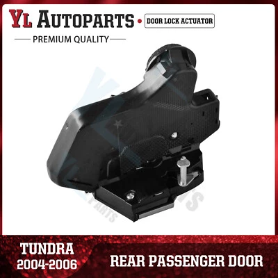 Actuador de bloqueo de puerta trasero derecho para Toyota Tundra 2004-06 doble/doble cabina Foto 1 de 4