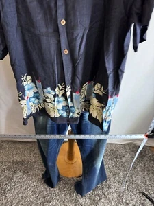 Island Republic 100% Silk Island Drink Floral Print SHORT SLEEVE SHIRT Large L  - Picture 1 of 8