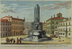 ROM KAPITOL SPRINGBRUNNEN KUPFERSTICH FALDA FRANCK Fontana di Piazza d'Aracoeli - Picture 1 of 2