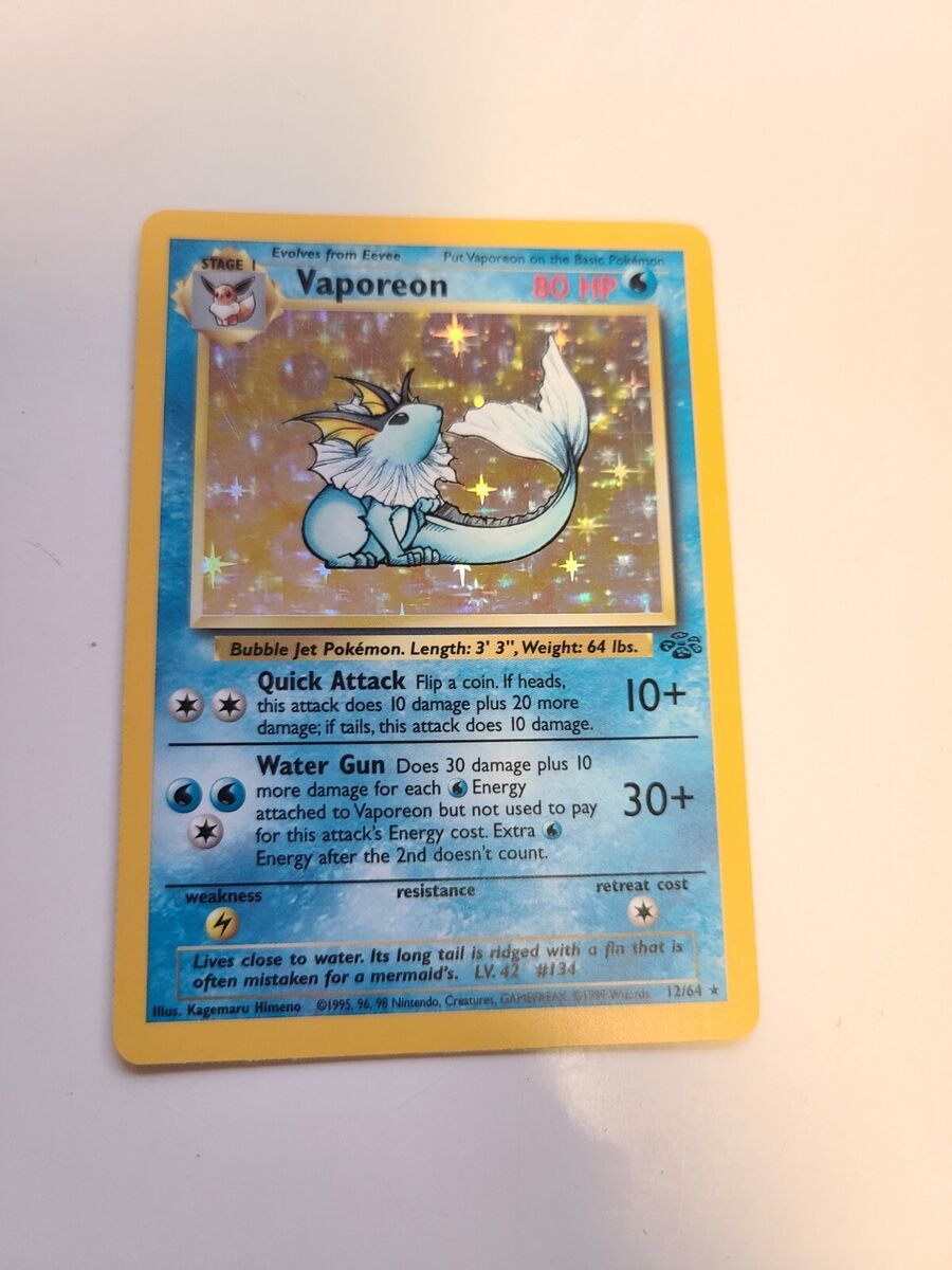 Water Holo Pokémon TCG Jungle Rare Individual Collectible Water Holo Pokémon TCG Jungle Rare Individual Collectible