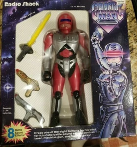 ¡Raro! Cabaña de radio vintage, transformador de hombre galáctico, robot nuevo de lote antiguo - Imagen 1 de 2