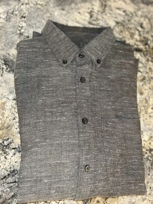 Club Monaco Slim Fit Grey Button Down Shirt, Men's Medium - Image 1 of 4