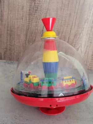 Simm Spielwaren Spinning Top Chugging Whistle Sounds & Motion Train Toy READ! - Image 1 of 4