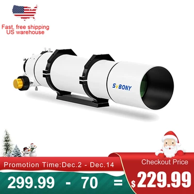 SVBONY SV48P 102mm f/6.5 Refractor Telescope 2.5inch RAP Double Speed Focuser - Image 1 of 4
